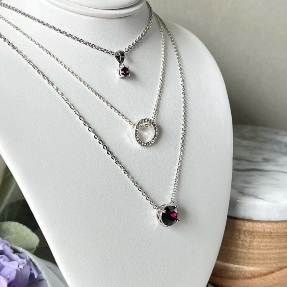 Park Lane Micro Amethyst Earrings & Necklace Set! BNIB!! HTF!!!